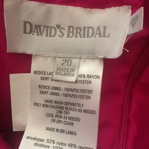 David’s Bridal bridesmaids dress
